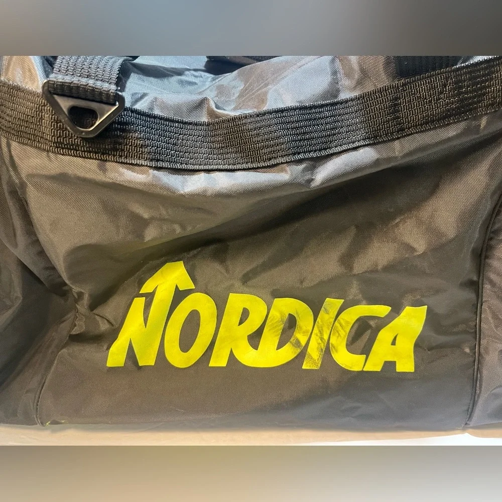Nordica Ski Boots Duffle Bag Black 25” X 18” X 14” Large Travel Vintage
